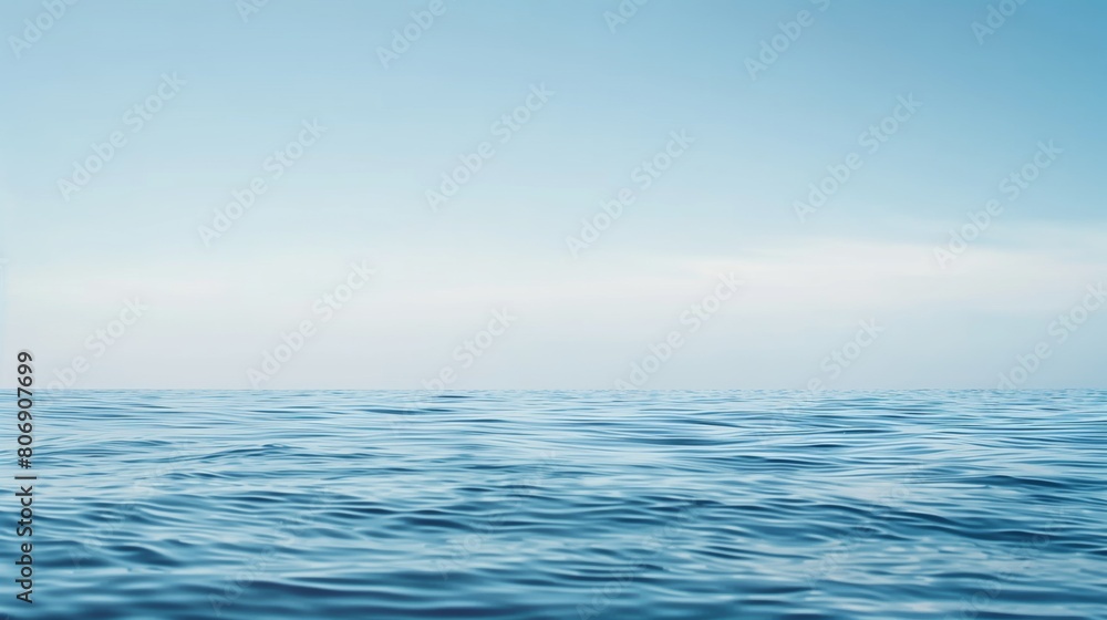 Tranquil Ocean Scene: beautiful sea and Clear Sky Tranquil Ocean Scene: beautiful sea and Clear Sky