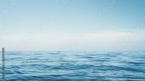 Tranquil Ocean Scene: beautiful sea and Clear Sky
