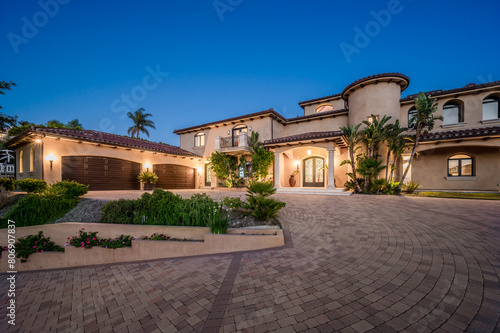 Exterior view of a luxurious home in Hidden Hills, California.