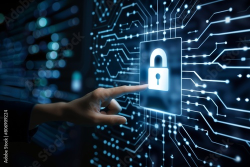 Deploy secure APIs and encryption technology across enterprise environments for enhanced digital security, integrating password protection and comprehensive cyber protection. photo