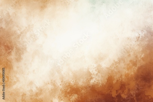 Brown white spray texture color gradient shine bright light and glow rough abstract retro vibe background template grainy noise grungy empty space
