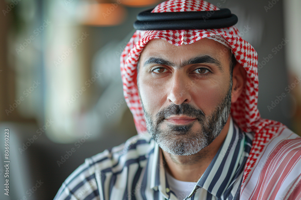 Generative AI picture Portrait of traditional arabian person people in ethnic clothes in real life Generative AI picture Portrait of traditional arabian person people in ethnic clothes in real life
