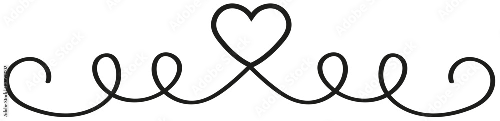 Calligraphic line design elements.Wedding ornaments icon,Calligraphic Icon 