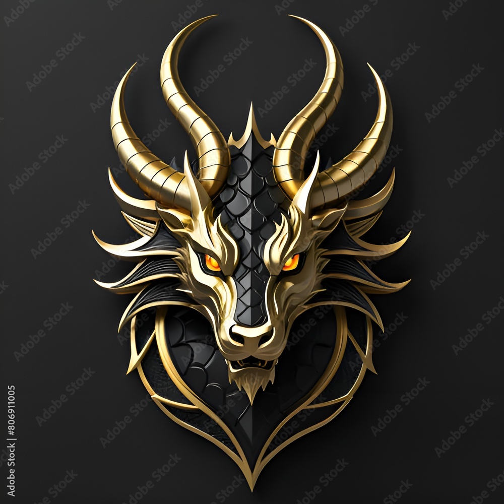 Fototapeta premium Head of a dragon.