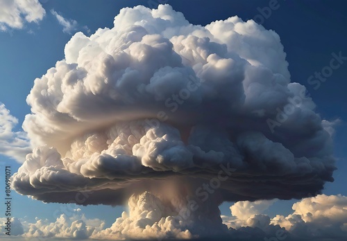 巨大なキノコ曇、積乱雲。 photo