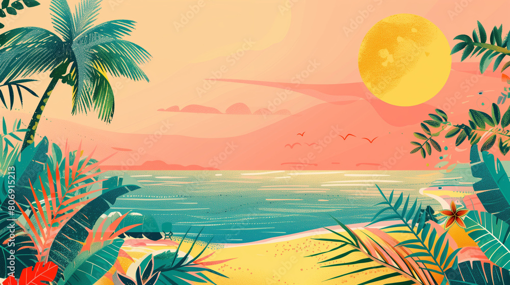 Cool Summer Sea Background