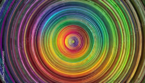 Abstract rainbow color spin illusion background