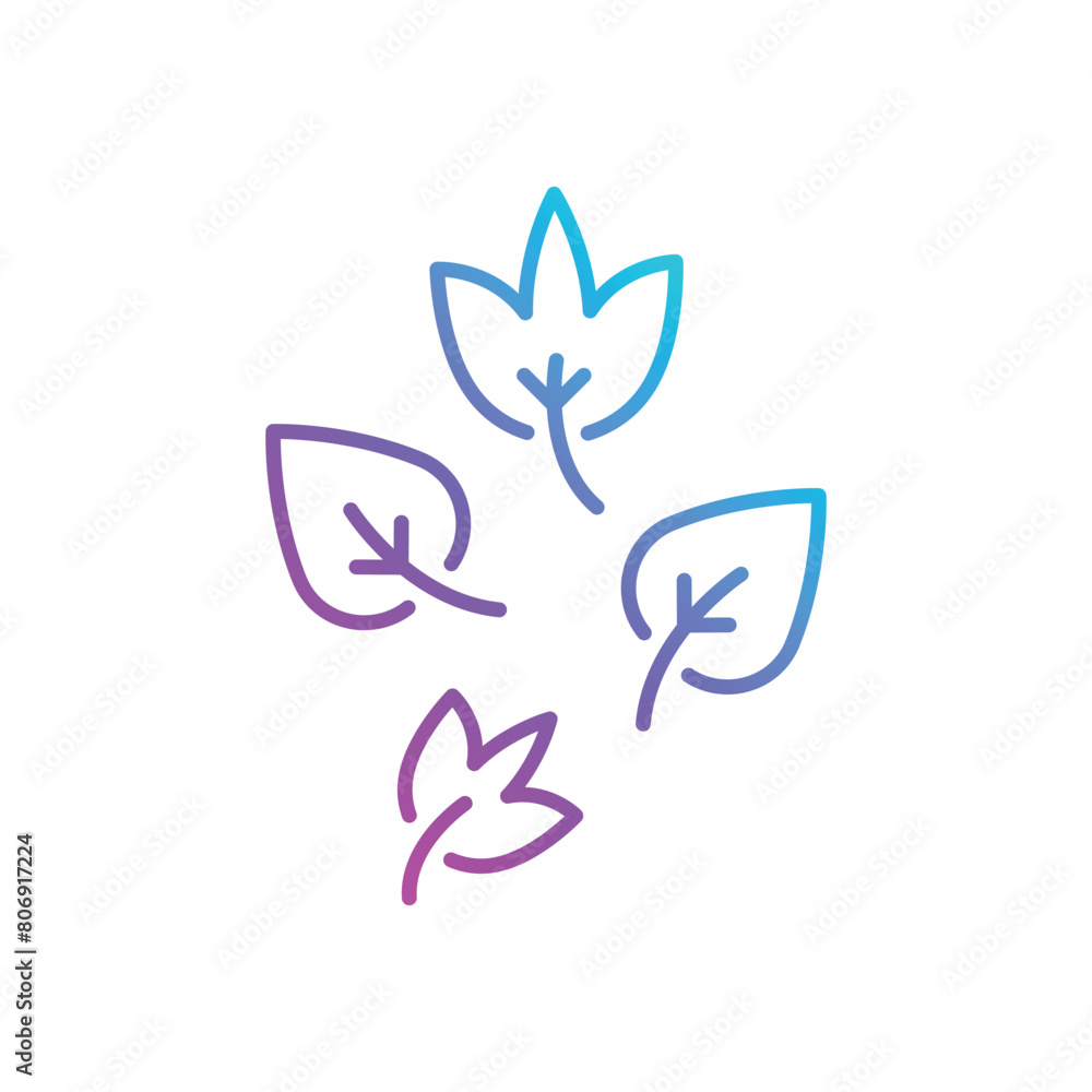 Obraz premium Dry Leaves vector icon