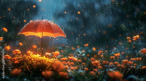 Wallpaper Mural 신비로운 풍경과 우산 Torontodigital.ca