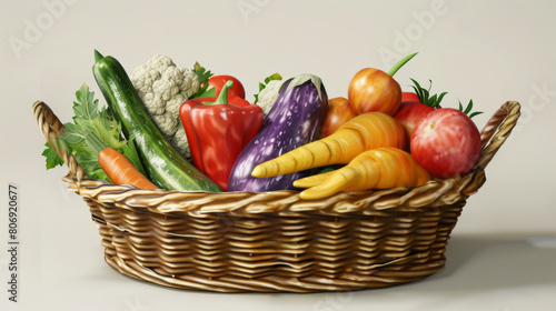 A basket of vegetables