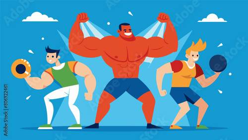 Every muscle in the players bodies tensed as they unleashed their power into each shot determined to win.. Vector illustration