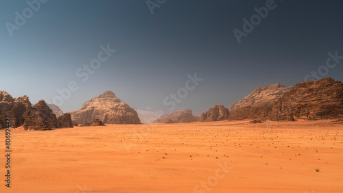 Wadi Rum Desert Landscape in Jordan