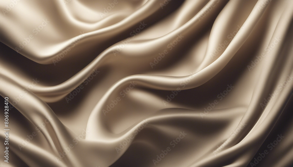Fototapeta premium black, brown, vanilla toned background, silk drapery backdrop