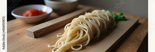 Homemade noodles for ramen