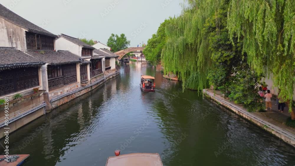 Scenery of Nanxun Ancient Town in Huzhou City, China Scenery of Nanxun Ancient Town in Huzhou City, China