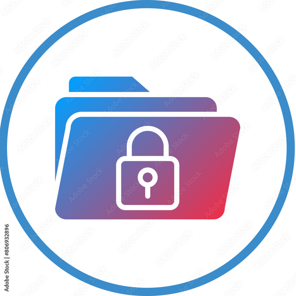 Folder Locked Icon Style