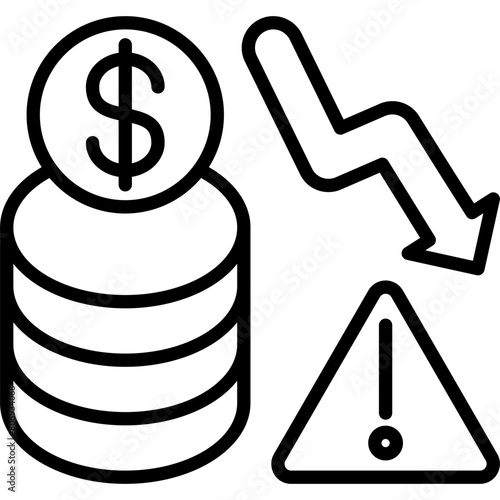 Financial Risk Icon