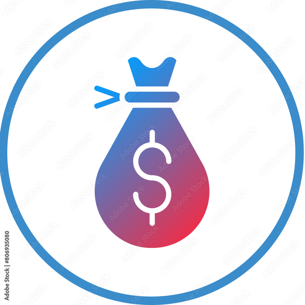 Money Bag Icon Style Money Bag Icon Style