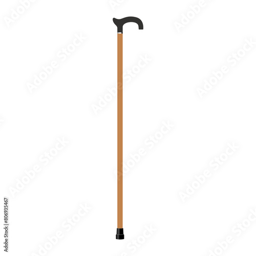 Set of mobility aids including walker, walking sticks and crutches. Telescopic metal canes, wooden cane, cane with additional support, telescopic crutch, wooden crutch. Medical devices. Vector flat