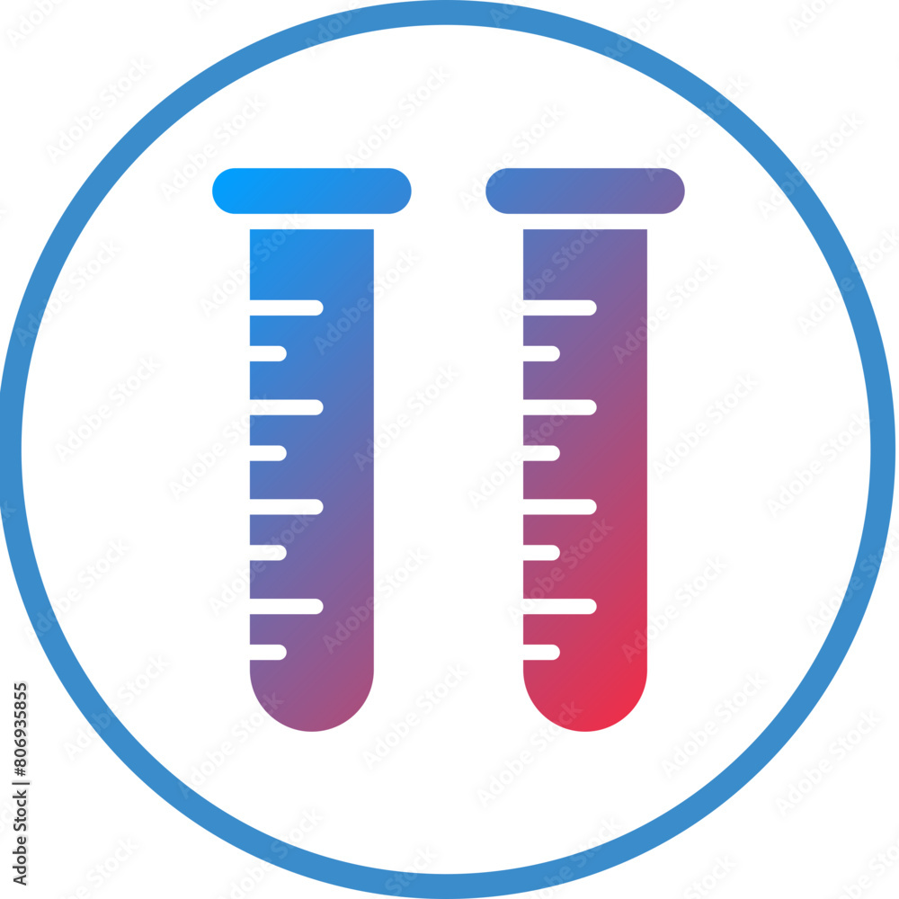 Test Tubes Icon Style