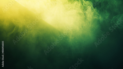 A Beautiful natural diffused green light, dark green and light yellow background photo