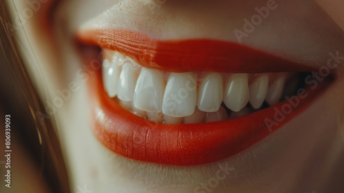 A White teeth, beautiful smile