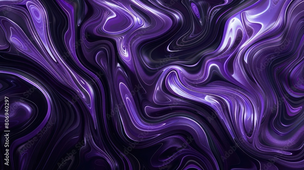 Vibrant violet swirls on a jet black background, mimicking an oil slick. Vibrant violet swirls on a jet black background, mimicking an oil slick.