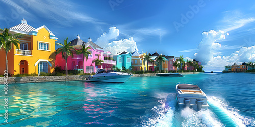 Vibrant Coastal Enclaves Exploring the Colorful Homes of Nassau Bahamas 