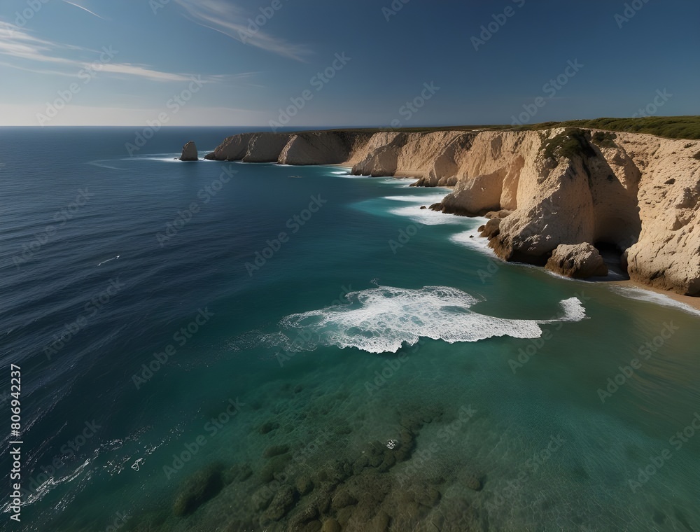 bord de mer rocheuse de la côte méditerranéenne par beau temps
