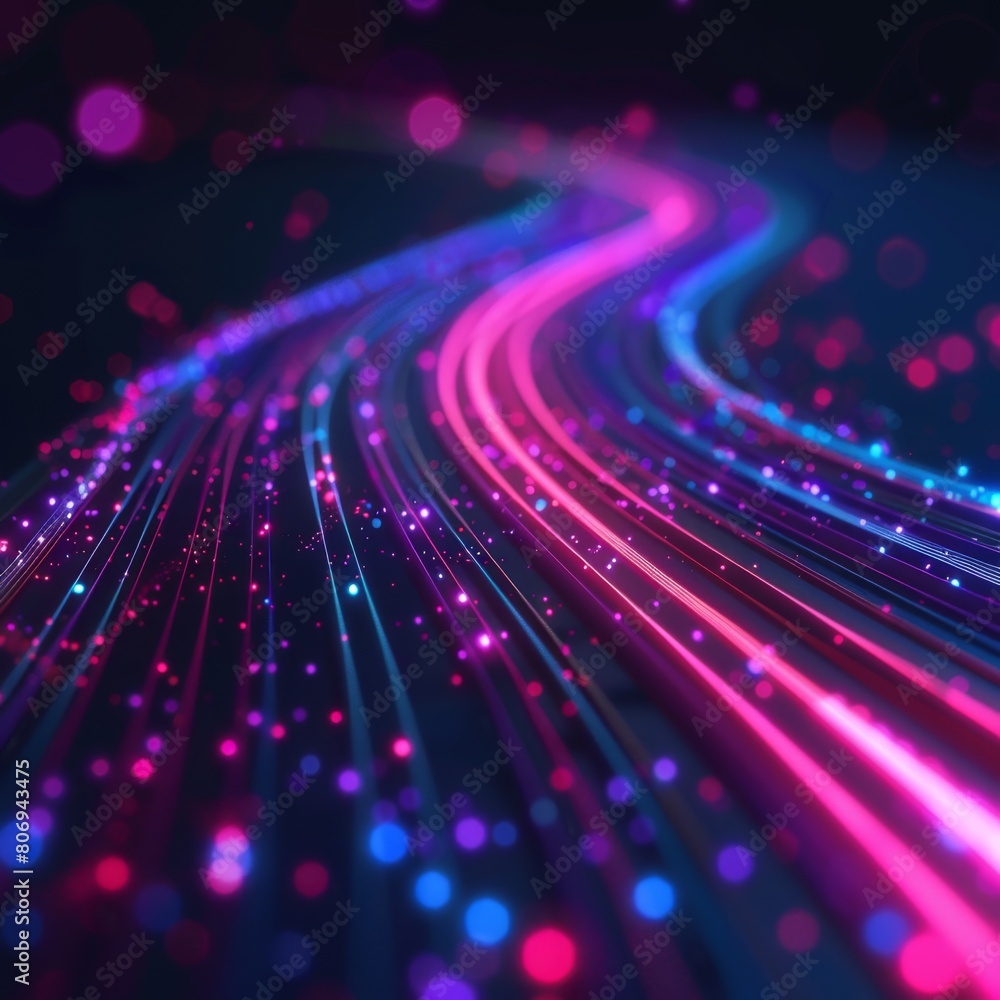Obraz premium Light trails Background Illustration