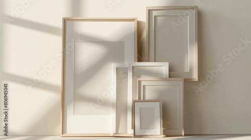Memories in Focus: Stack of Minimalist Picture Frames for Precious Moments