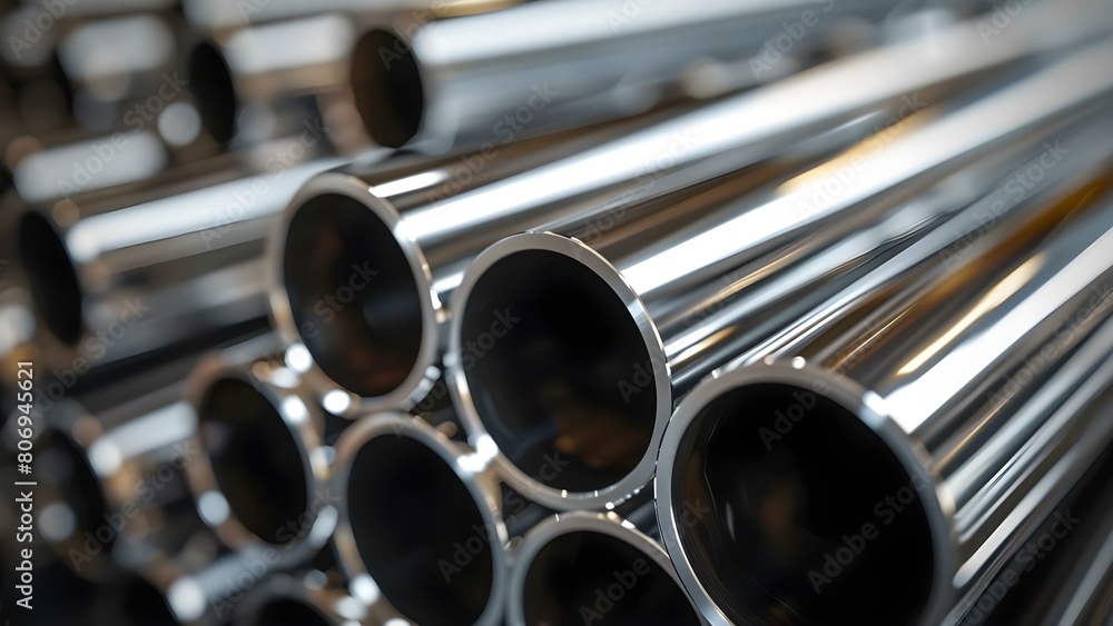 Significance of Stainless Steel Pipes in the Metallurgical Industry. Concept Metallurgical Industry, Stainless Steel Pipes, Structural Integrity, Corrosion Resistance, Industrial Applications Significance of Stainless Steel Pipes in the Metallurgical Industry. Concept Metallurgical Industry, Stainless Steel Pipes, Structural Integrity, Corrosion Resistance, Industrial Applications