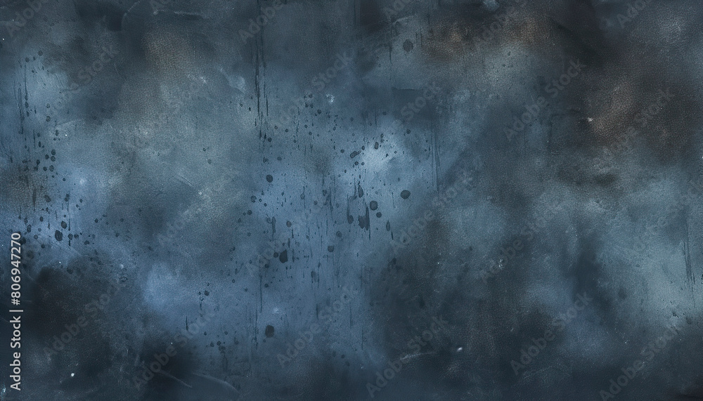 A textured, dark blue and black abstract background with various shades and splatter patterns creating a moody atmosphere A textured, dark blue and black abstract background with various shades and splatter patterns creating a moody atmosphere