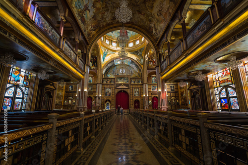 Interior of Coptic Orthodox Church in Sharm El Sheikh