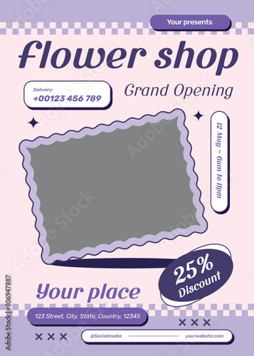 Flower Shop Grand Opening Flyer