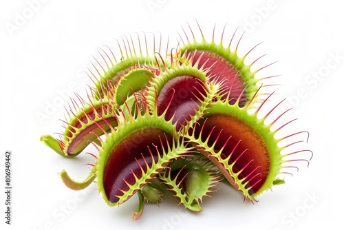 Venus flytrap photo on white isolated background