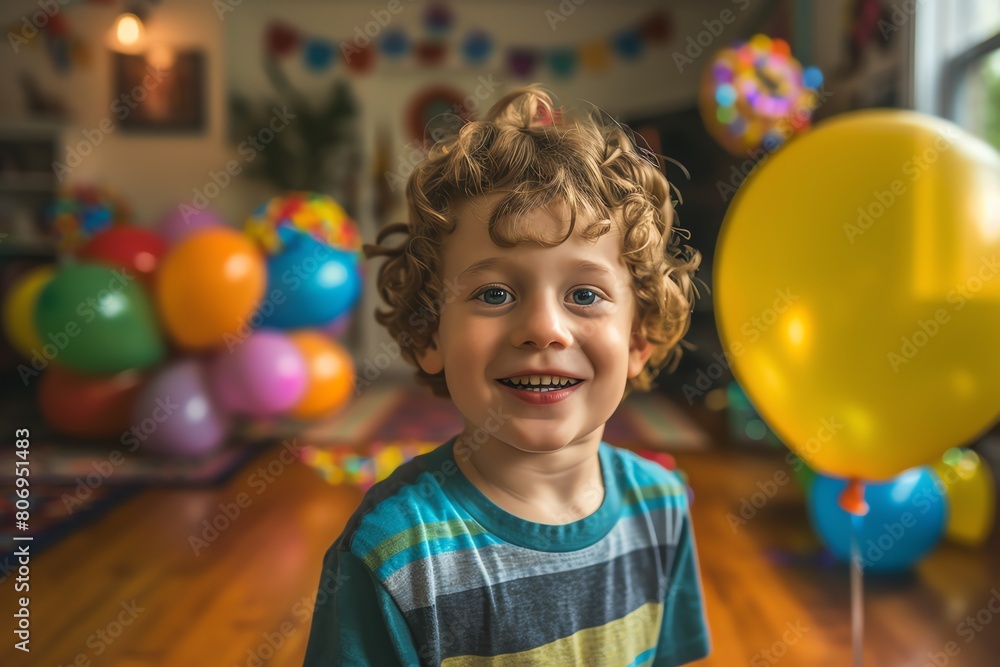 Obraz premium kid has a birthdayparty