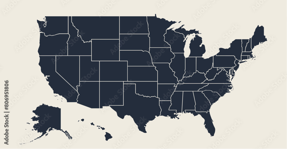 USA Map Poster map of United States - 1000 F 806951806 LDdXsytiX08fN1OAQlEe5JOOa6MNAZ3h
