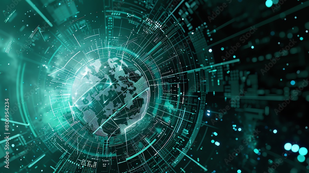 futuristic Visual digital technology background futuristic Visual digital technology background
