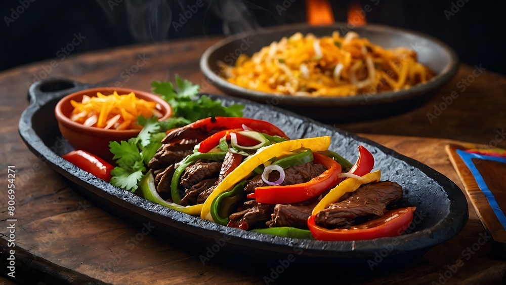 Home Cooked Smoky Hot Beef Fajitas With Grilled Vegetables
Home Cooked Smoky Hot Beef Fajitas With Grilled Vegetables