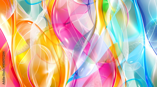 Colorful glass background  vector image