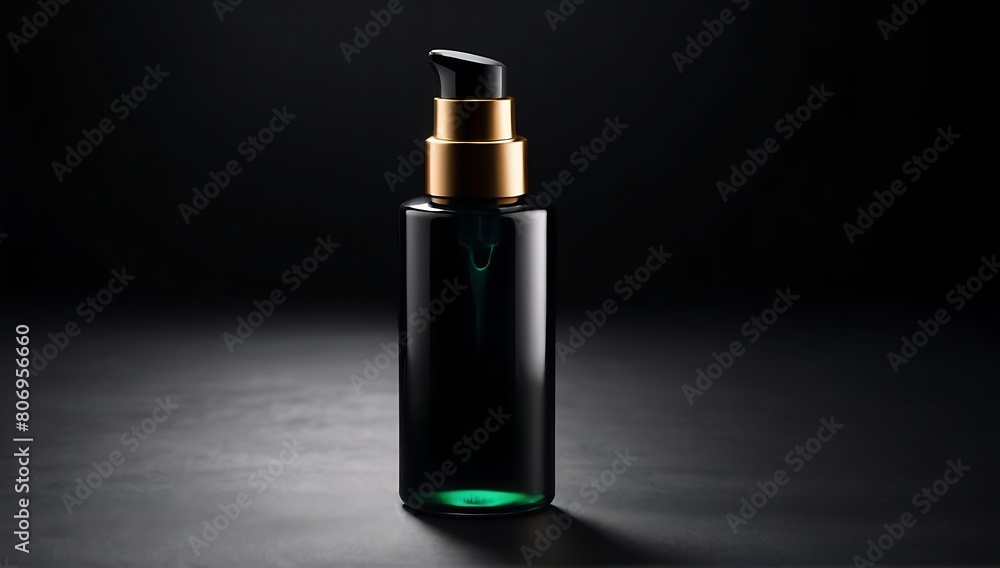 Blank cosmetic packaging mockup. isolated on black background. Blank cosmetic packaging mockup. isolated on black background.