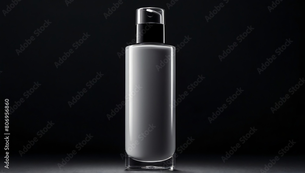 Blank cosmetic packaging mockup. isolated on black background. Blank cosmetic packaging mockup. isolated on black background.