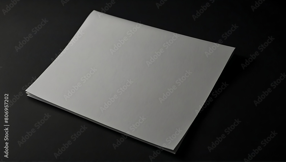 piece of white paper isolated on black background. piece of white paper isolated on black background.