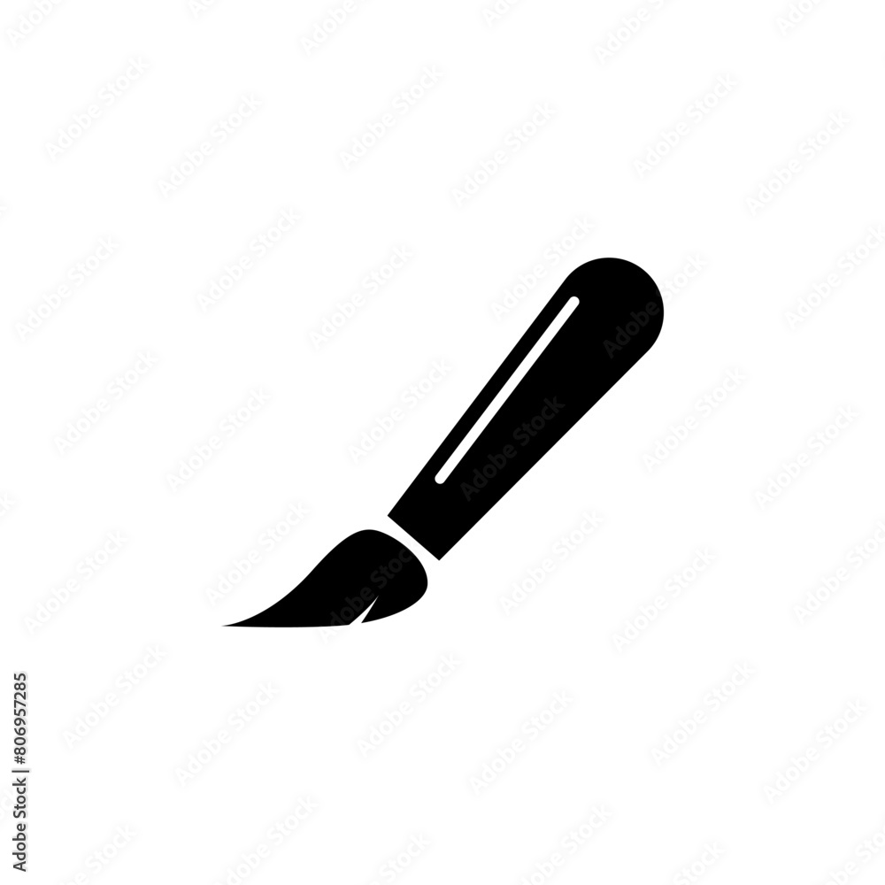 Paint Brush flat vector icon. Simple solid symbol isolated on white background. Paint Brush sign design template for web and mobile UI element Paint Brush flat vector icon. Simple solid symbol isolated on white background. Paint Brush sign design template for web and mobile UI element