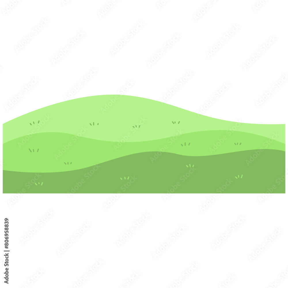 Green Field Illustration Green Field Illustration