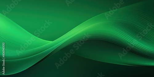 Green abstract wavy pattern in green color, monochrome background with copy space texture for display products blank copyspace for design text 