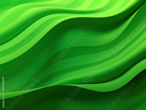 Green abstract wavy pattern in green color  monochrome background with copy space texture for display products blank copyspace for design text 