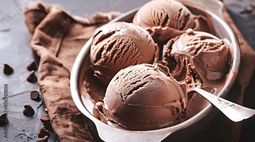 Wallpaper Mural delicious and tasty chocolate ice cream Torontodigital.ca