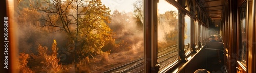 Mesmerizing Autumn Rail Jou...